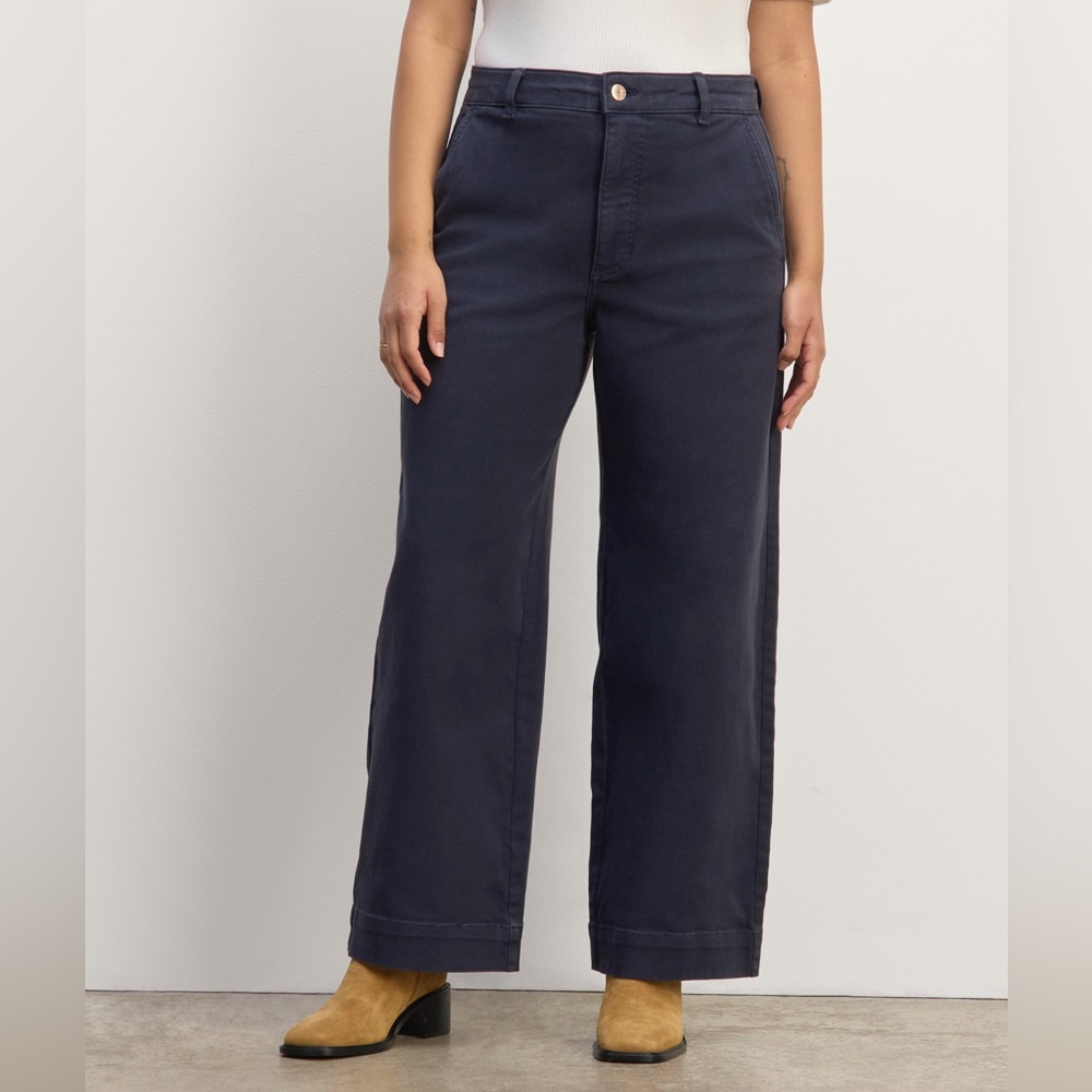 Everlane The Utility Wide-Leg Pant Navy